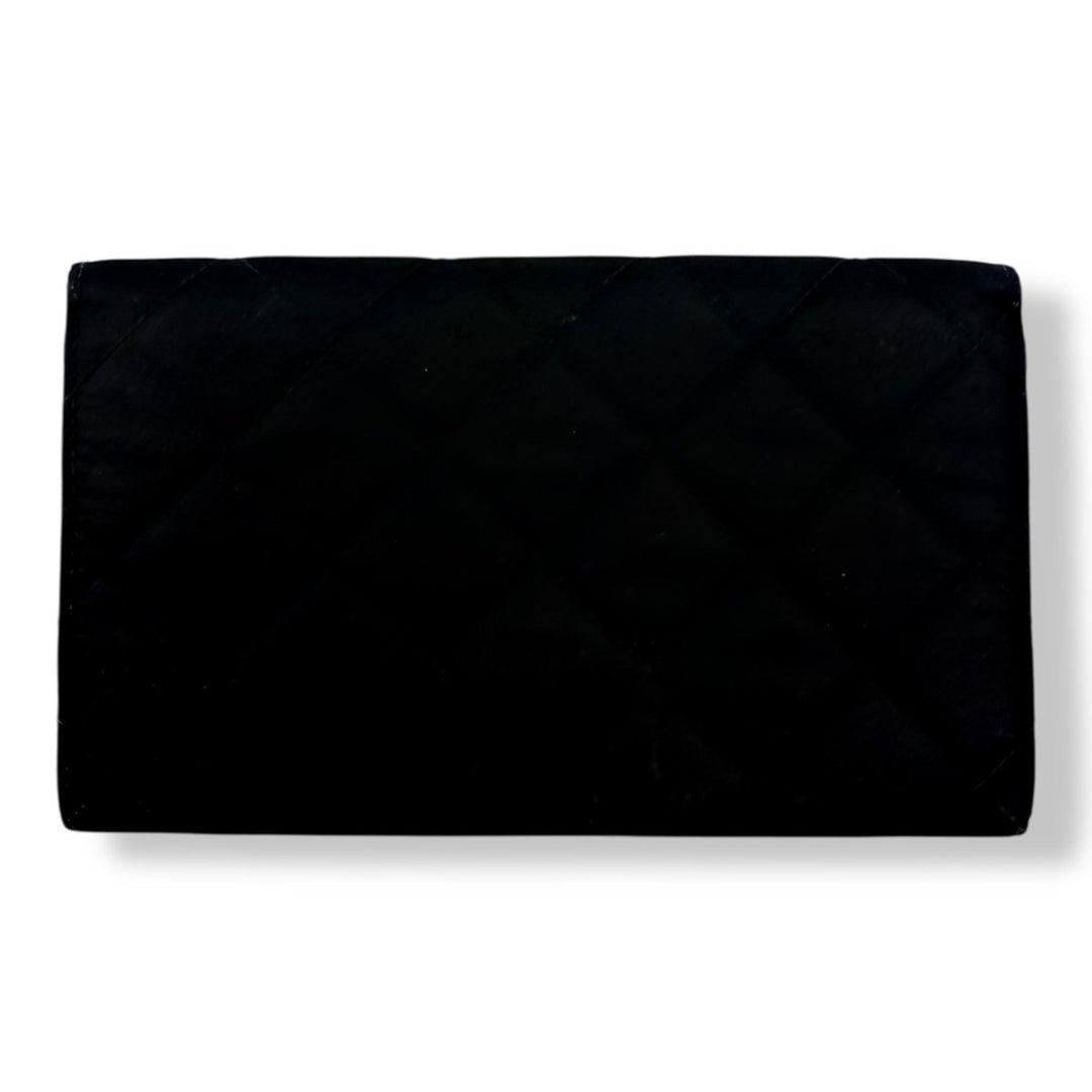 Prada Nylon Quilted Navy Wallet - Lux Central