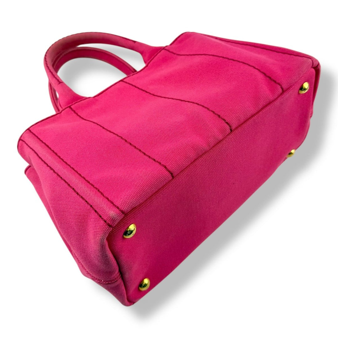 Prada Pink Canapa Tote Handbag - Lux Central