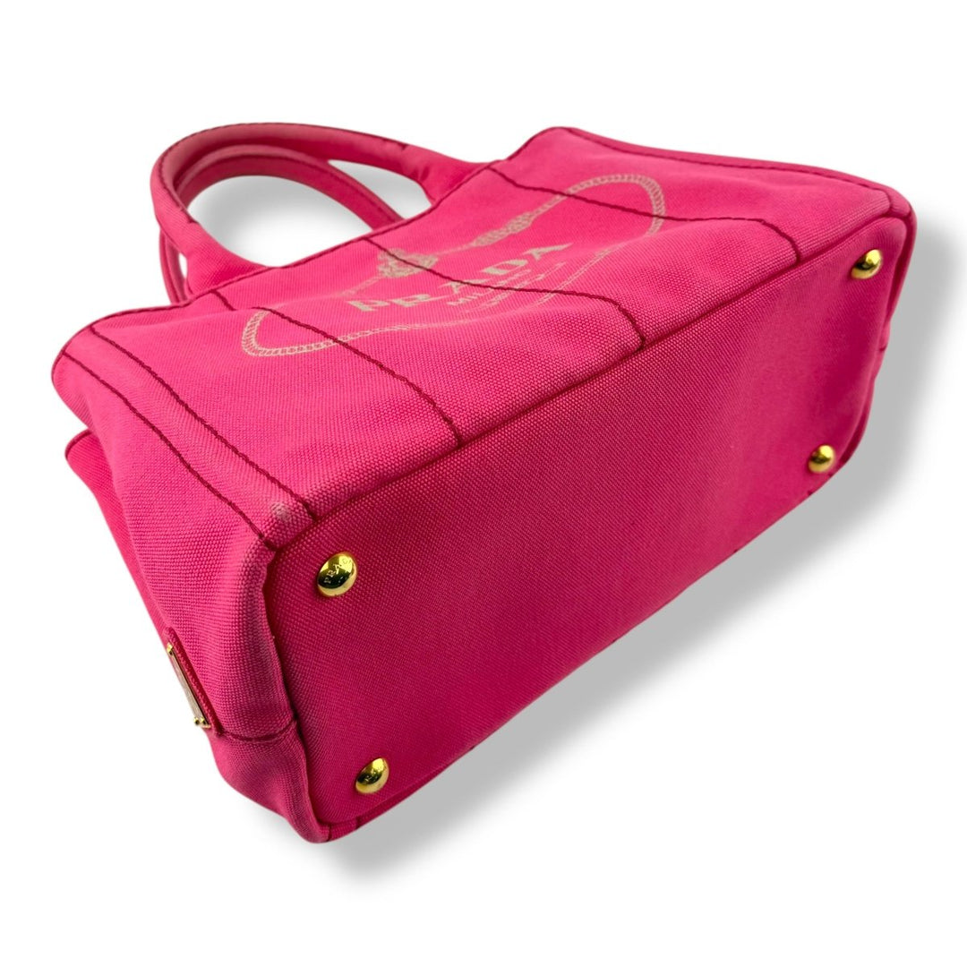 Prada Pink Canapa Tote Handbag - Lux Central