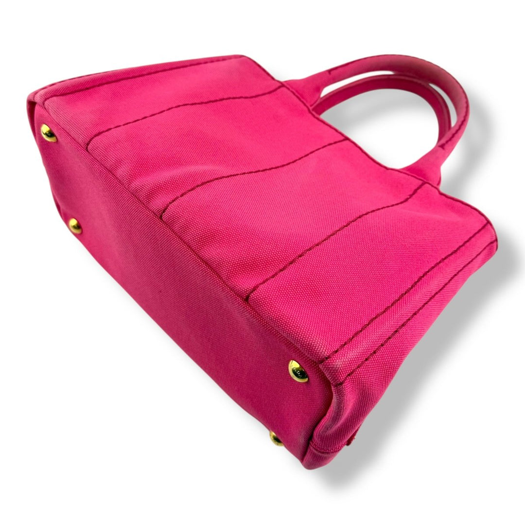 Prada Pink Canapa Tote Handbag - Lux Central