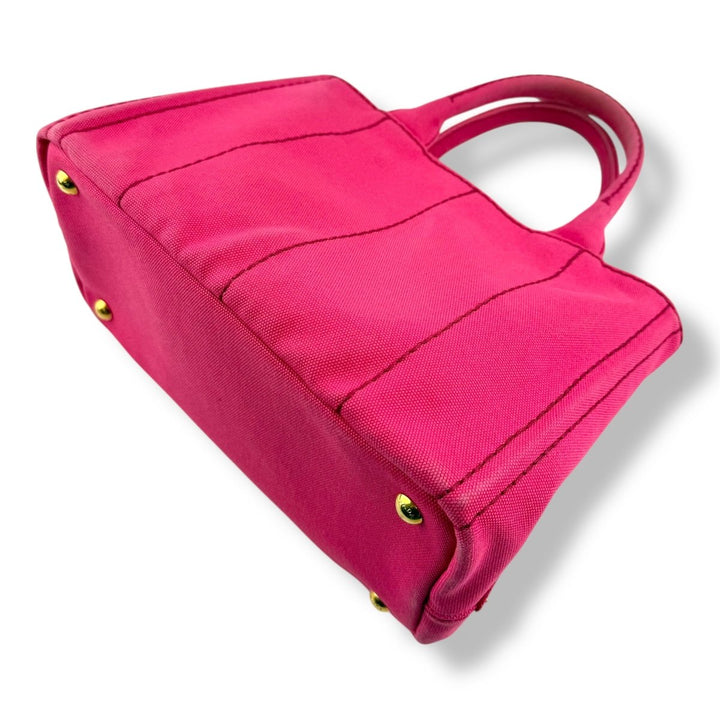 Prada Pink Canapa Tote Handbag - Lux Central