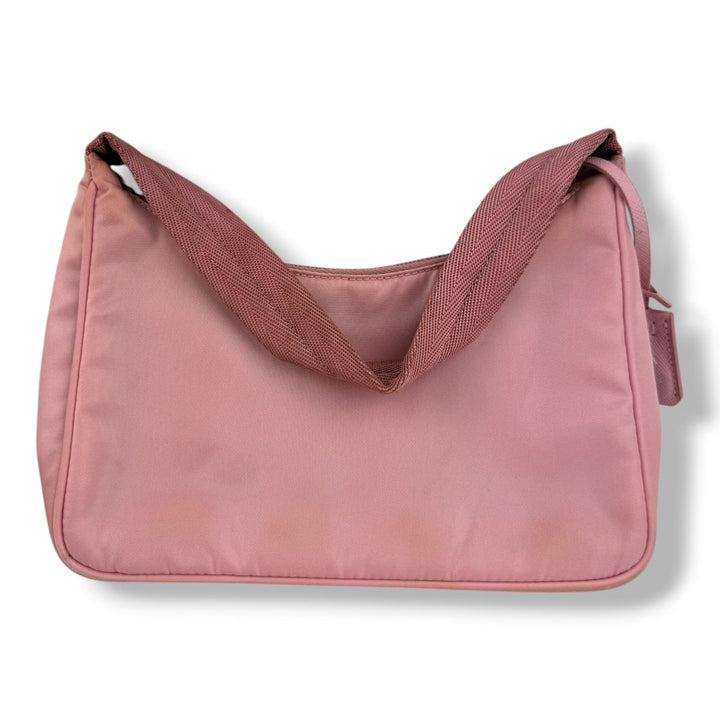 Prada Pink Nylon Re-Edition Pochette Handbag - Lux Central