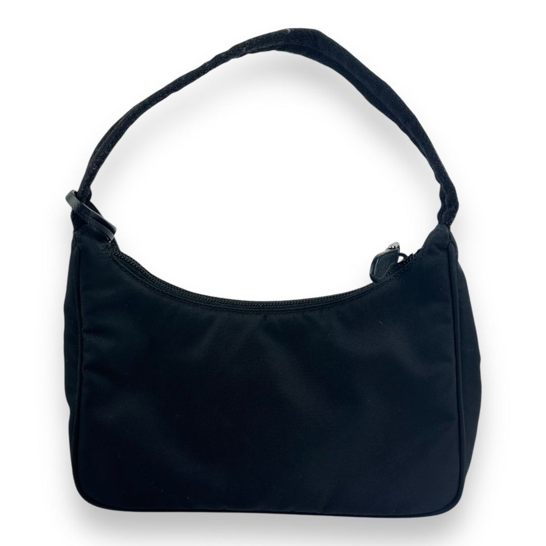 Prada Re - Editon 2000 Black Nylon Handbag - Lux Central