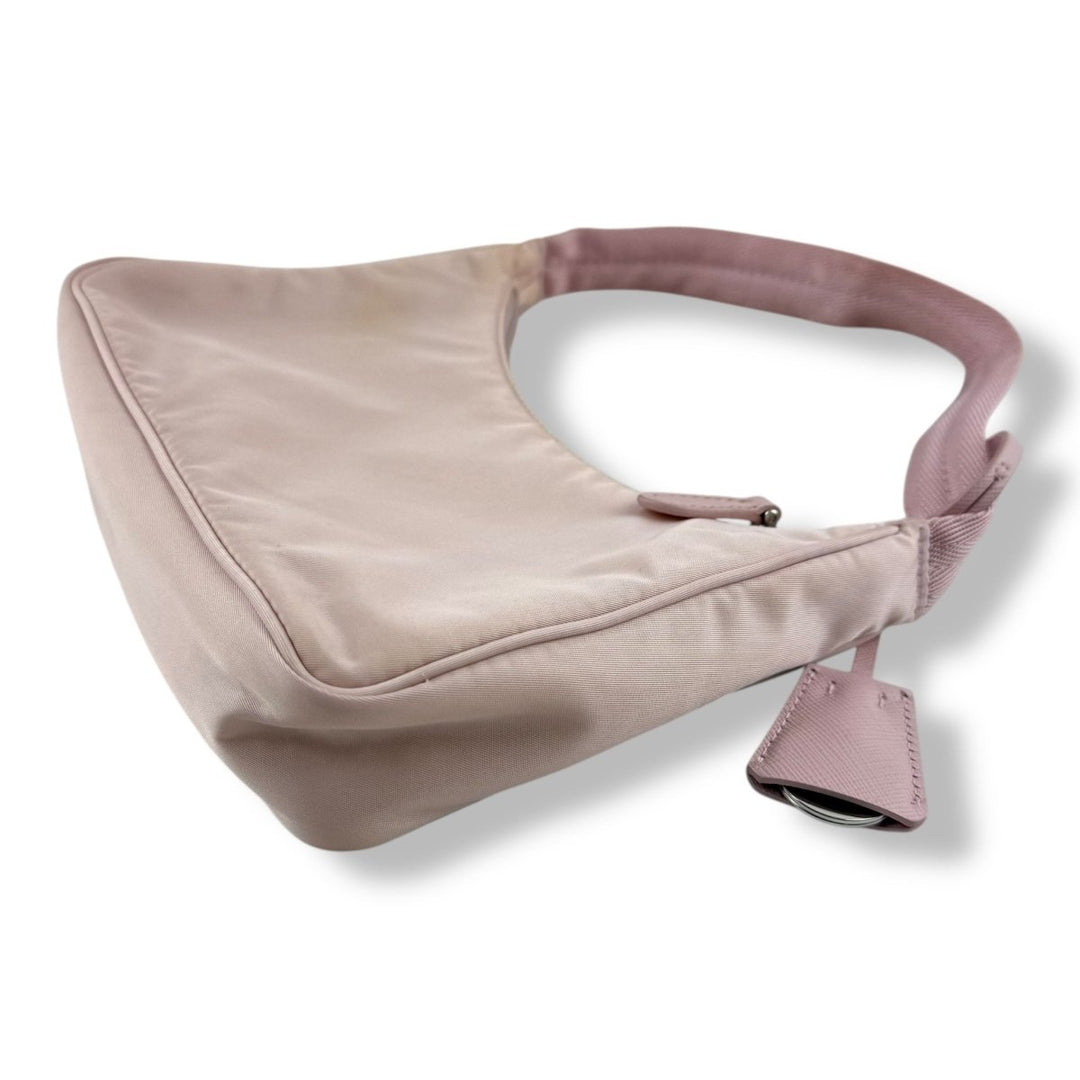 Prada Re - Editon 2000 Pink Nylon Handbag - Lux Central