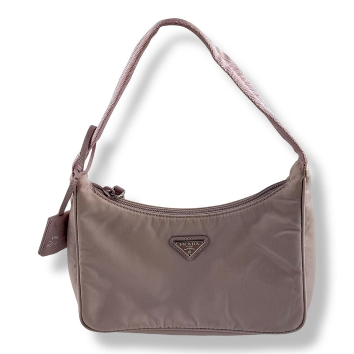Prada Re - Editon 2000 Pink Nylon Handbag - Lux Central