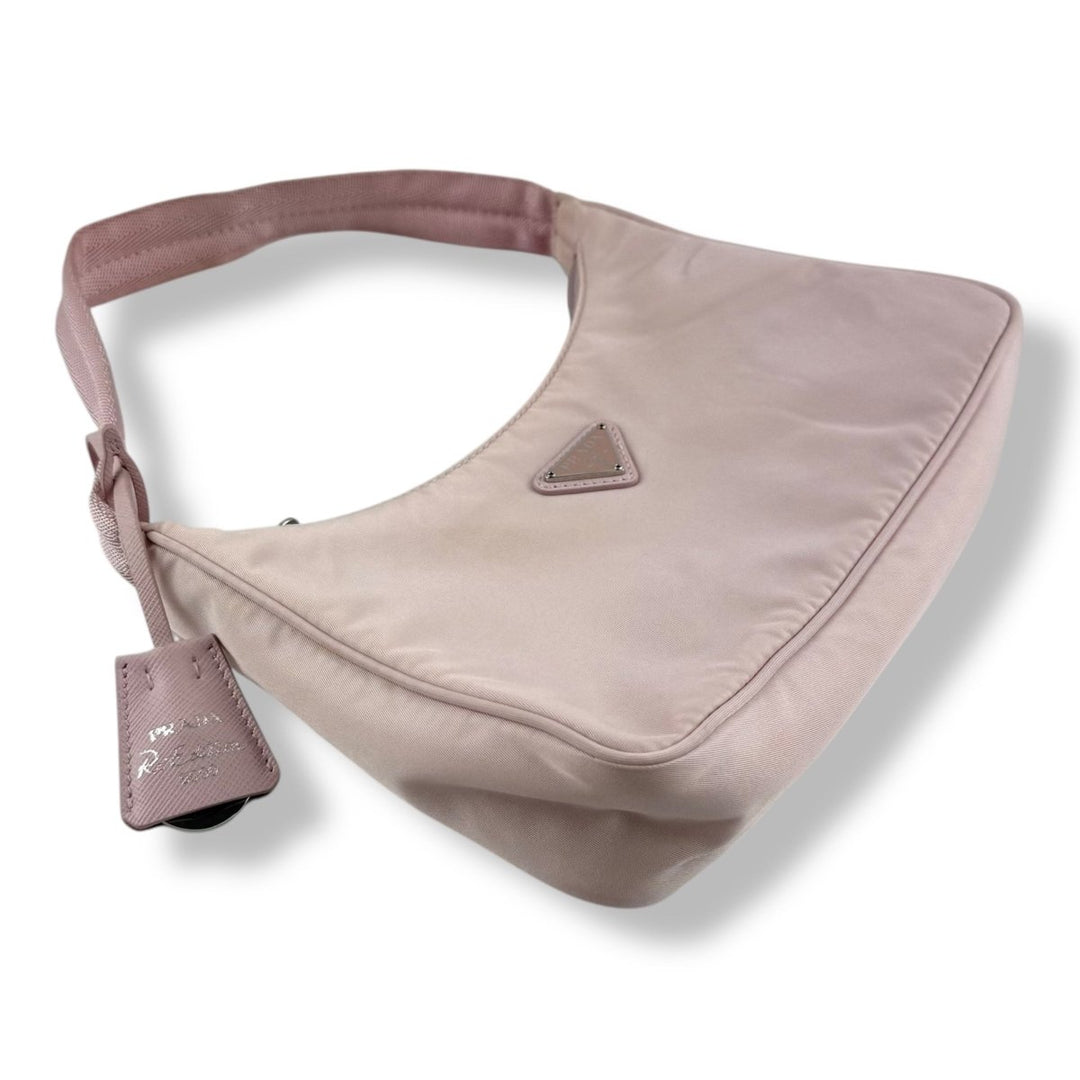 Prada Re - Editon 2000 Pink Nylon Handbag - Lux Central
