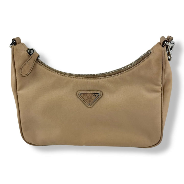 Prada Re - Editon 2005 Beige Re - Nylon Handbag - Lux Central