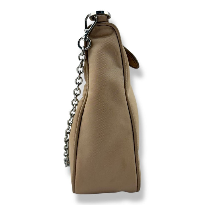 Prada Re - Editon 2005 Beige Re - Nylon Handbag - Lux Central