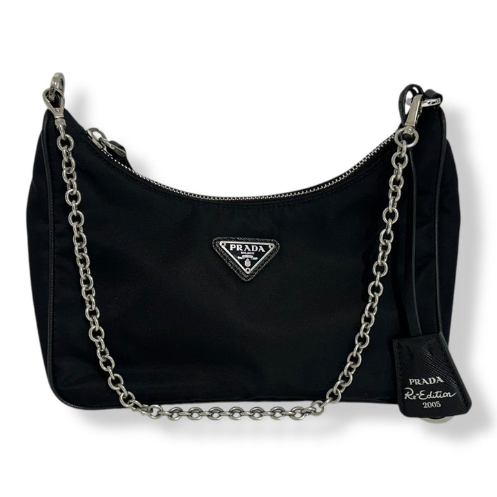 Prada Re - Editon 2005 Black Re - Nylon Handbag - Lux Central