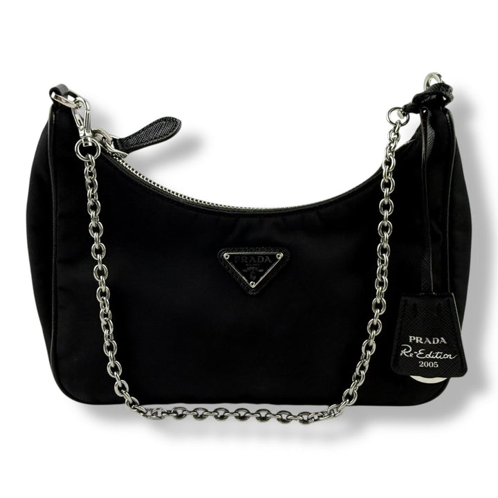 Prada Re - Editon 2005 Black Re - Nylon Handbag - Lux Central