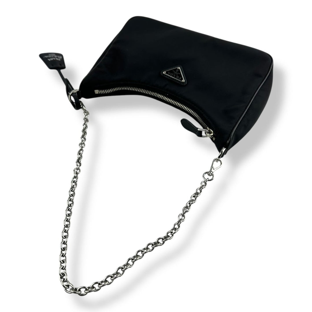 Prada Re - Editon 2005 Black Re - Nylon Handbag - Lux Central