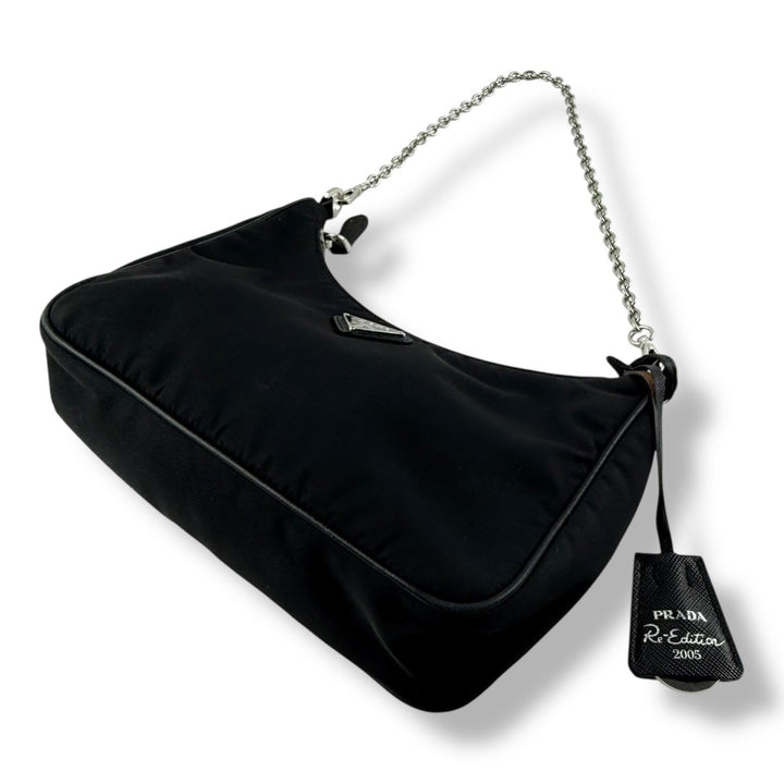 Prada Re - Editon 2005 Black Re - Nylon Handbag - Lux Central