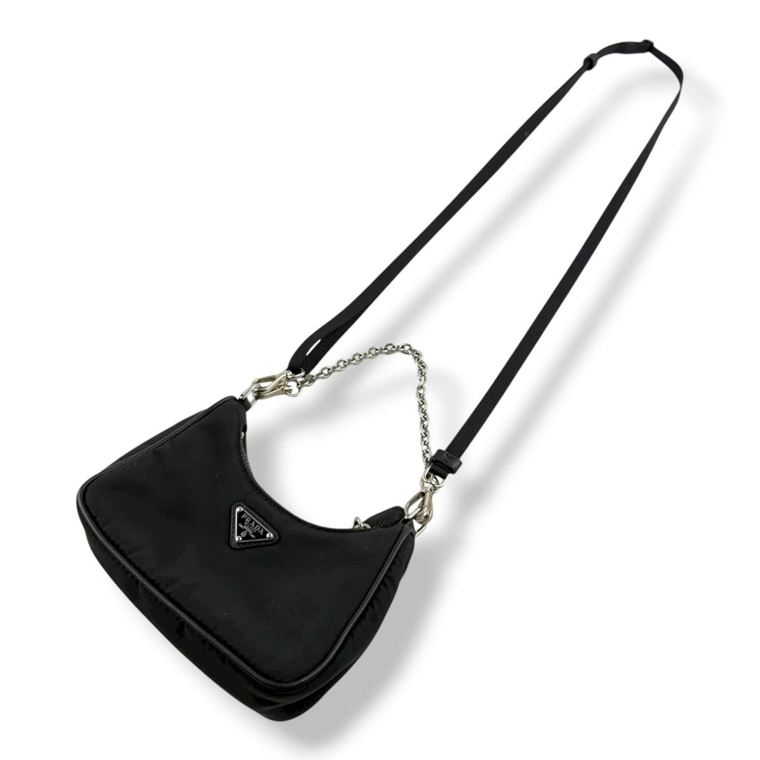 Prada Re - Editon 2005 Black Re - Nylon Mini Handbag - Lux Central