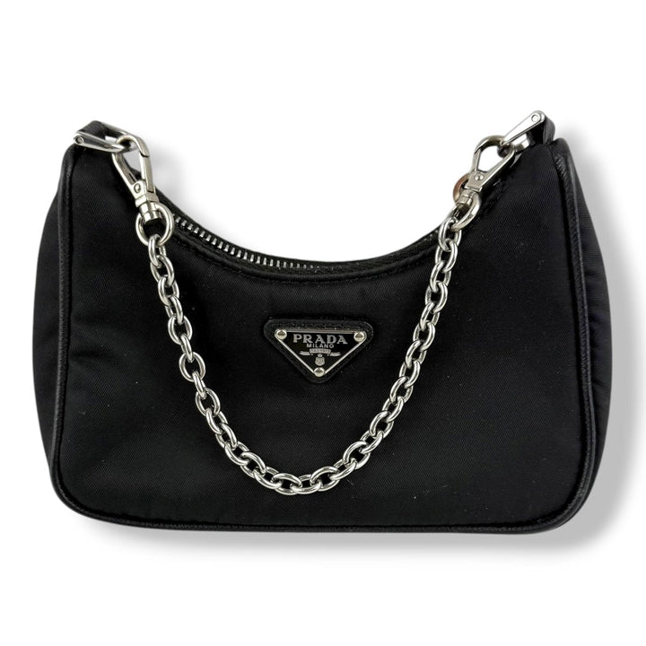 Prada Re - Editon 2005 Black Re - Nylon Mini Handbag - Lux Central