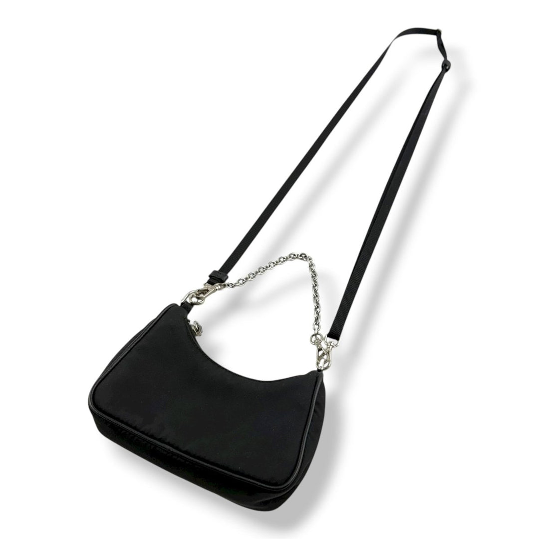 Prada Re - Editon 2005 Black Re - Nylon Mini Handbag - Lux Central