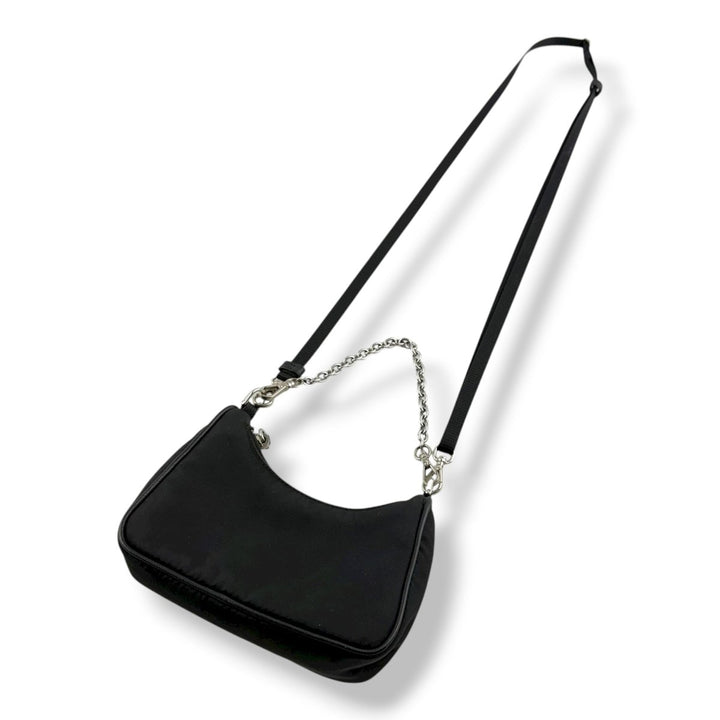 Prada Re - Editon 2005 Black Re - Nylon Mini Handbag - Lux Central