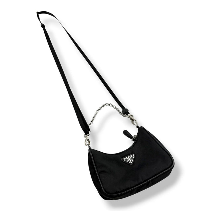 Prada Re - Editon 2005 Black Re - Nylon Mini Handbag - Lux Central