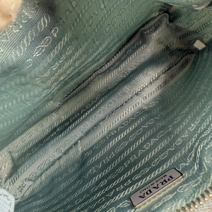 Prada Re - Editon 2005 Blue Re - Nylon Handbag - Lux Central