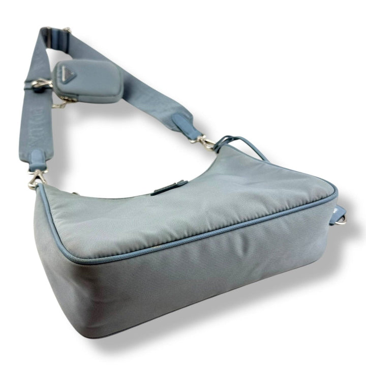 Prada Re - Editon 2005 Blue Re - Nylon Handbag - Lux Central