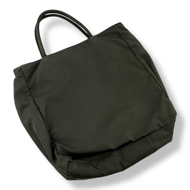 Prada Tessuto Dark Grey Nylon Top Handle Tote Handbag - Lux Central