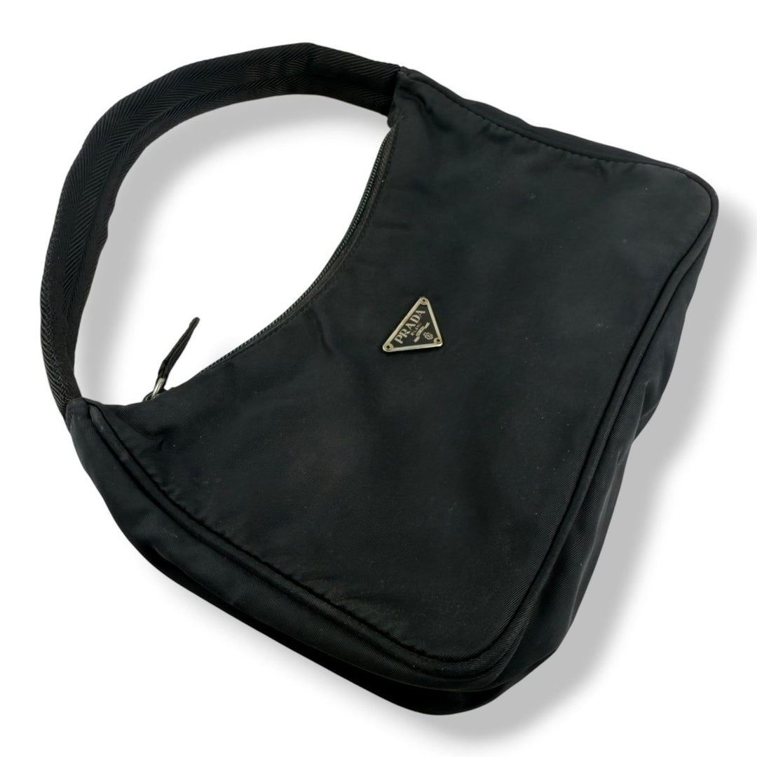 Prada Tessuto Hobo Black Handbag - Lux Central