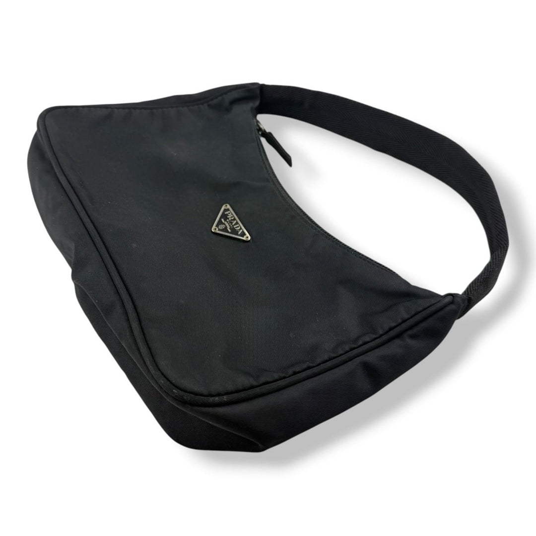 Prada Tessuto Hobo Black Handbag - Lux Central