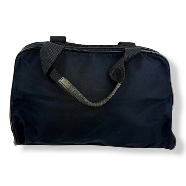 Prada Tessuto Navy Nylon Top Handle Tote Handbag - Lux Central