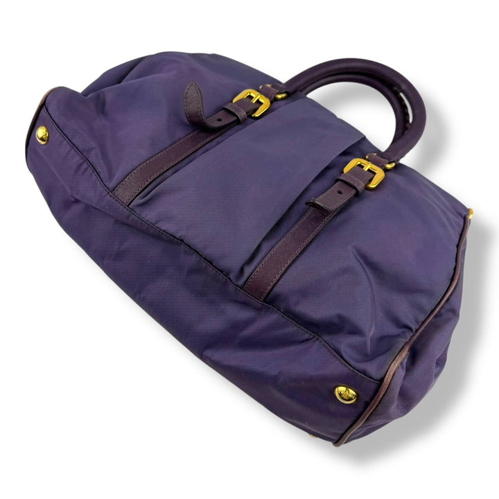 Prada Tessuto Nylon Crossbody Purple Handbag - Lux Central
