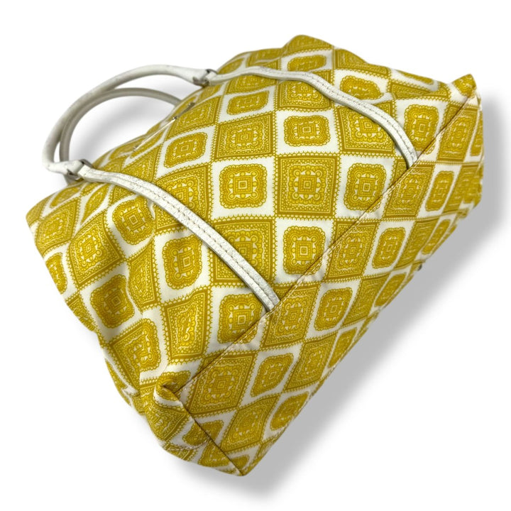 Prada Yellow Nylon Shoulder Tote Handbag - Lux Central