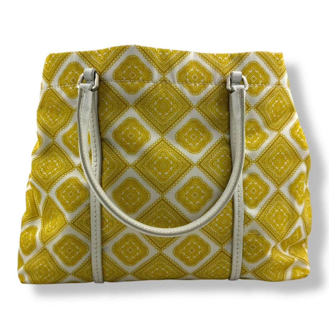 Prada Yellow Nylon Shoulder Tote Handbag - Lux Central