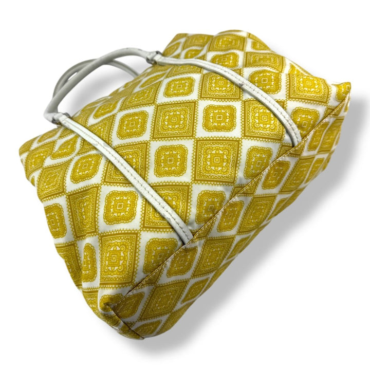 Prada Yellow Nylon Shoulder Tote Handbag - Lux Central