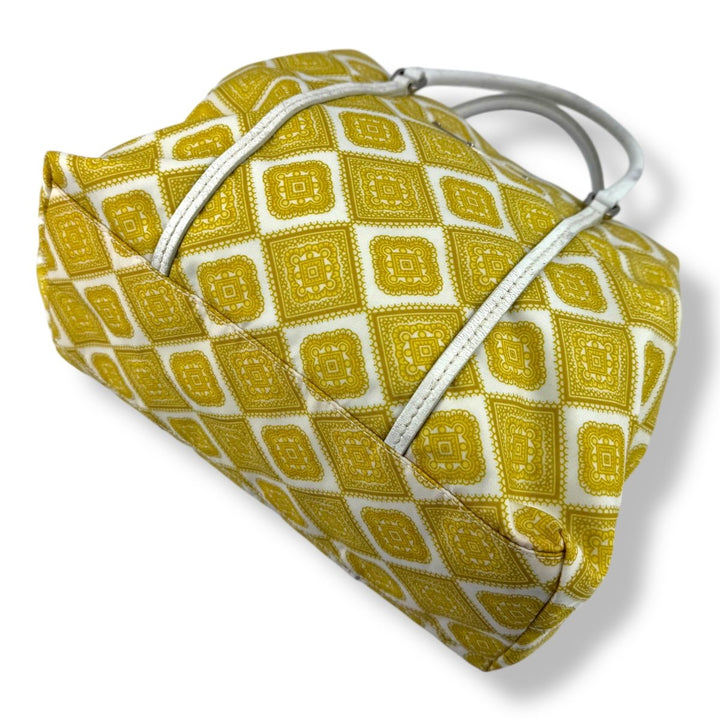 Prada Yellow Nylon Shoulder Tote Handbag - Lux Central