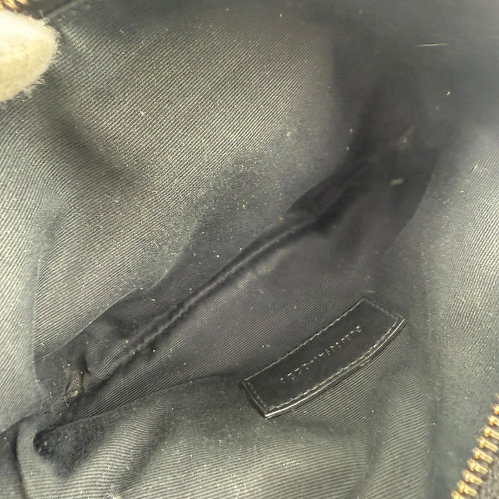 Saint Laurent Becky Black Calfskin Double Zip Crossbody Handbag - Lux Central