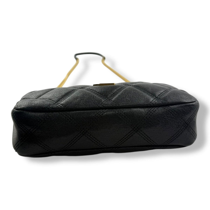 Saint Laurent Becky Black Calfskin Double Zip Crossbody Handbag - Lux Central