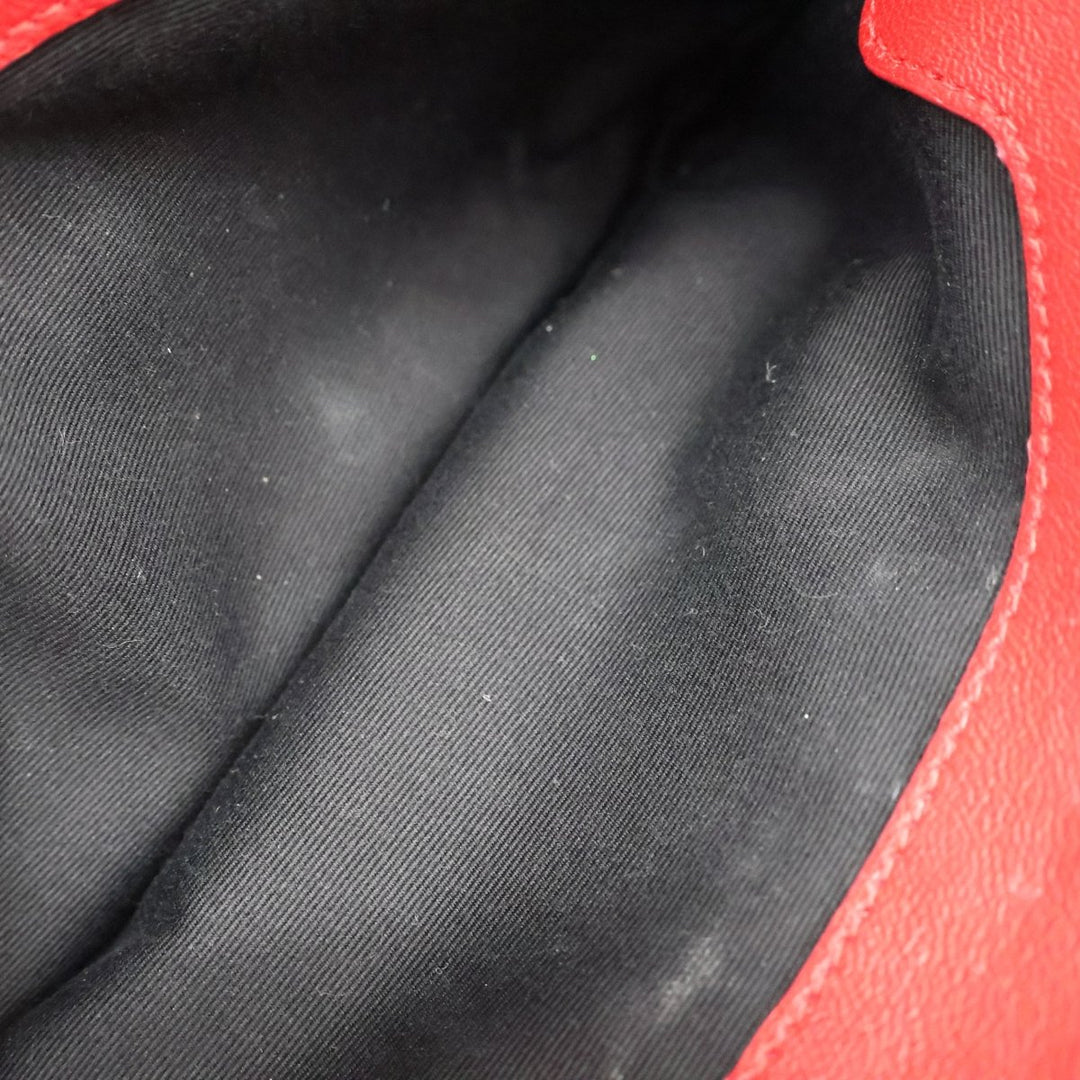 Saint Laurent Becky Red Lambskin Handbag - Lux Central