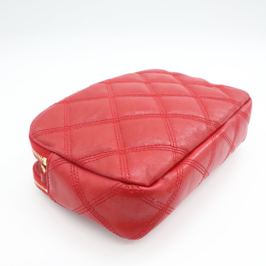 Saint Laurent Becky Red Lambskin Handbag - Lux Central