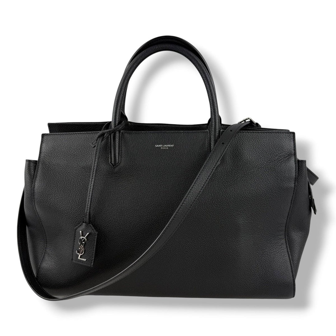 Saint Laurent Black Rive Gauche Cabas Tote Handbag - Lux Central