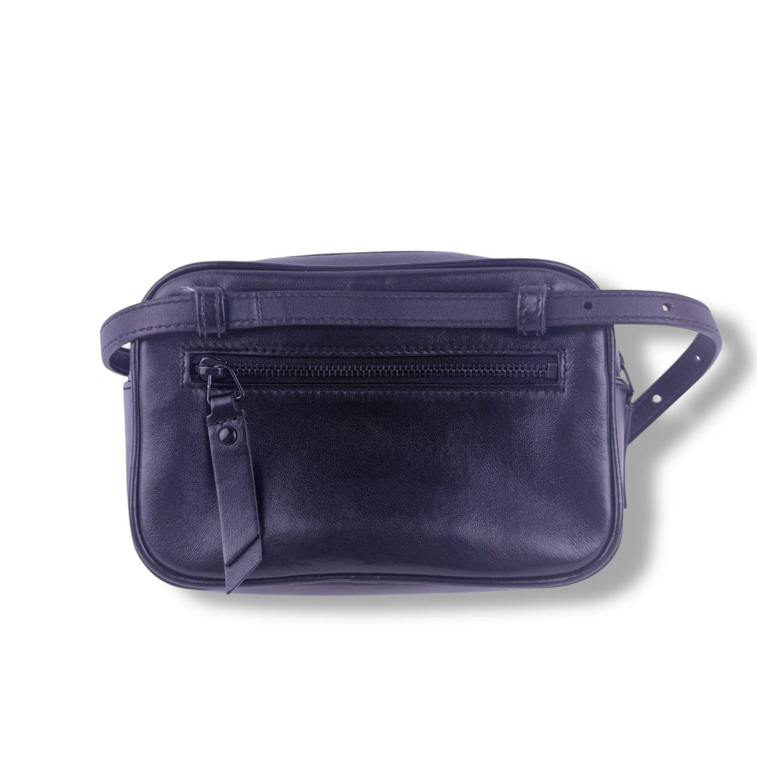 Saint Laurent Black YSL Lou Mini Belt Handbag - Lux Central