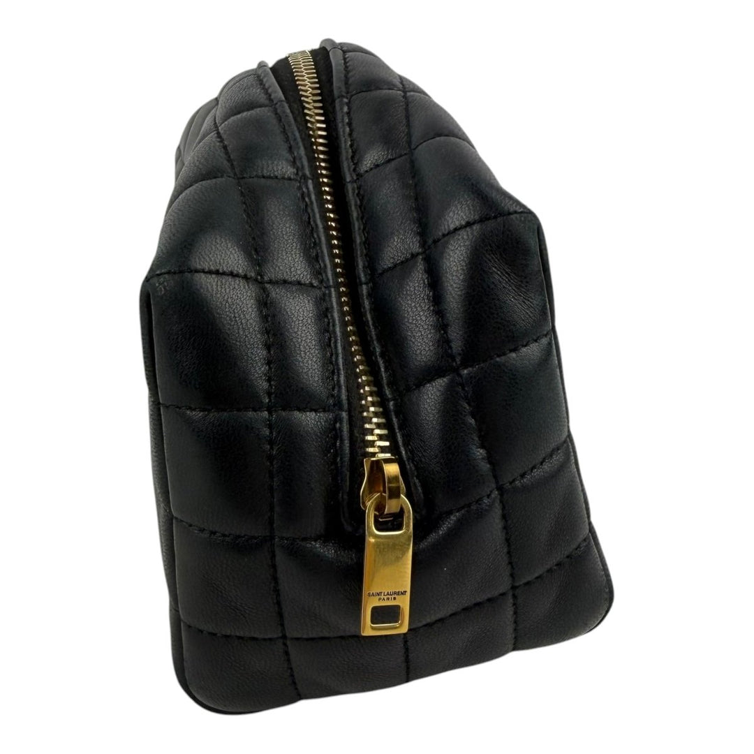Saint Laurent Cassandre Cosmetic Black Pouch - Lux Central