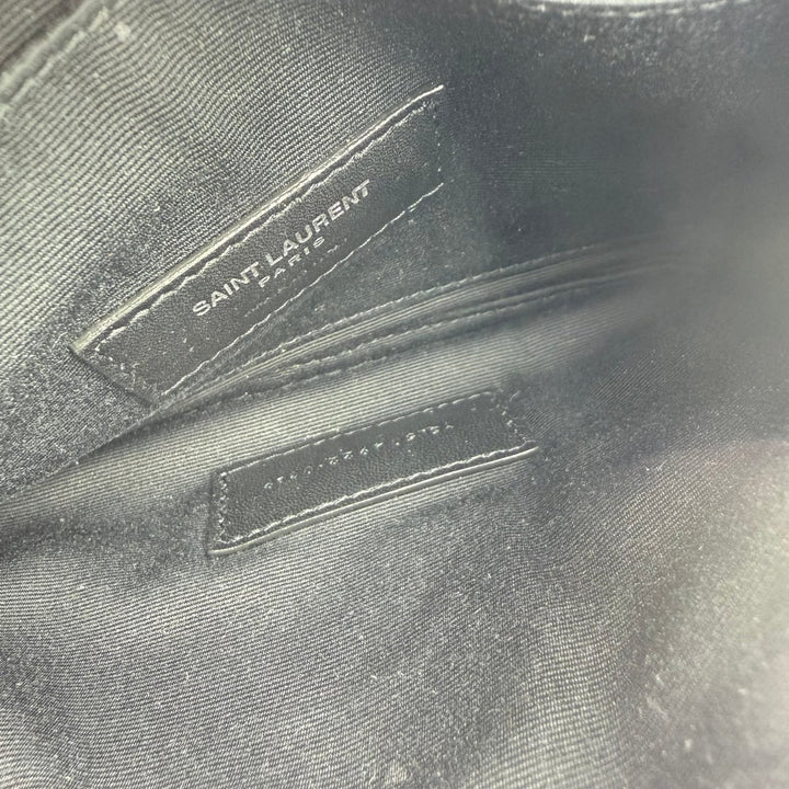 Saint Laurent Cassandre Pink Calfskin Leather Pouch Clutch Bag - Lux Central