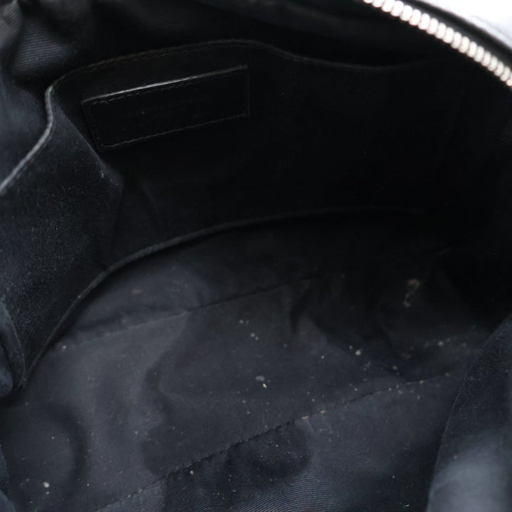 Saint Laurent Medium YSL Black Lou Black Quilted Leather Crossbody Handbag - Lux Central