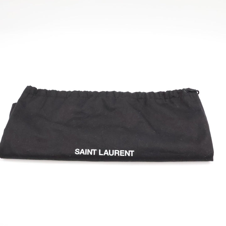 Saint Laurent Medium YSL Black Lou Black Quilted Leather Crossbody Handbag - Lux Central