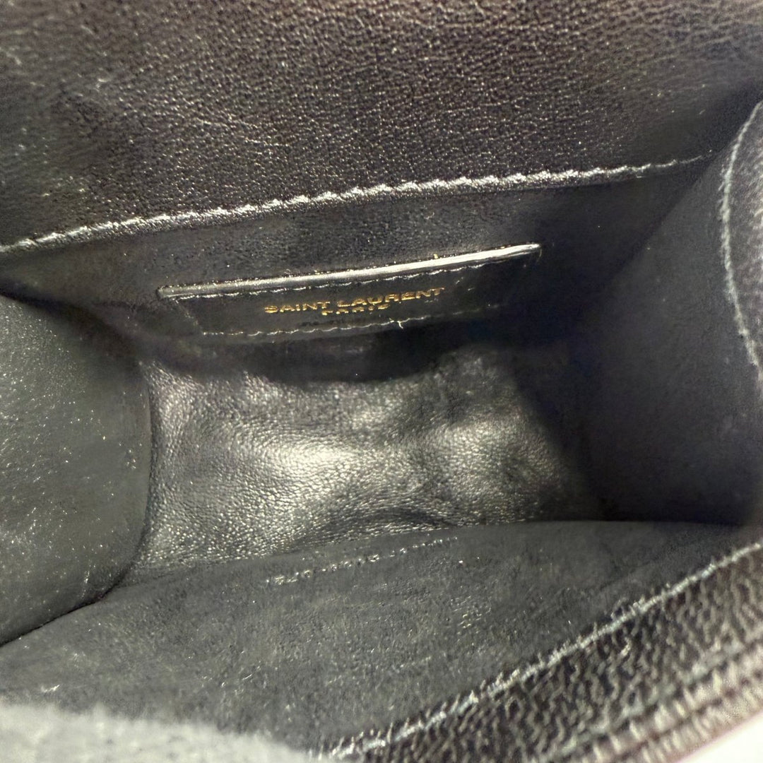 Saint Laurent Mini Becky Black Lambskin Handbag - Lux Central