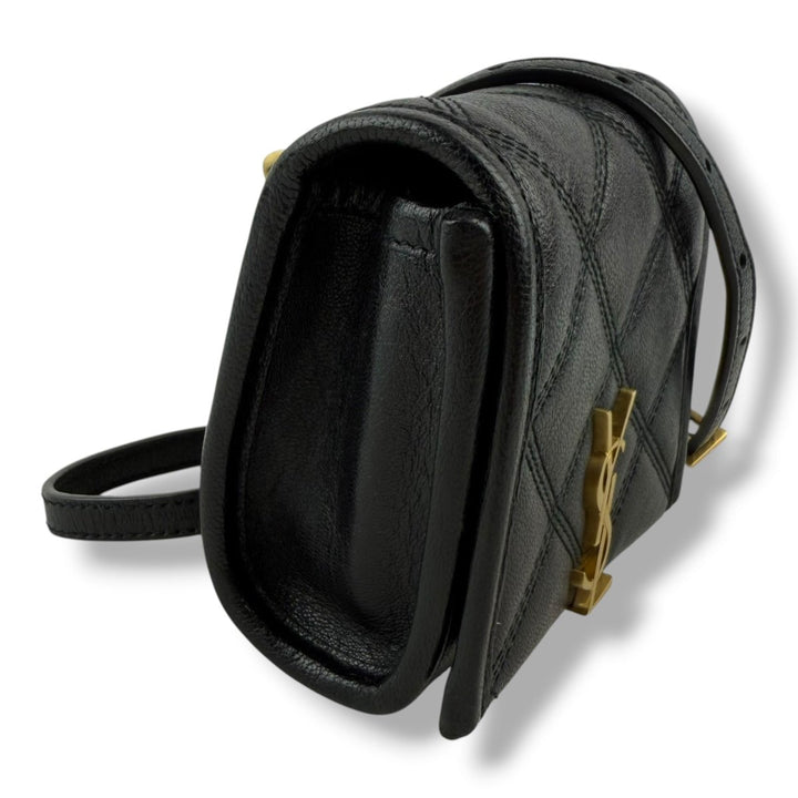 Saint Laurent Mini Becky Black Lambskin Handbag - Lux Central