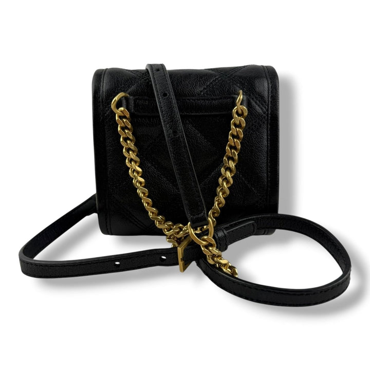 Saint Laurent Mini Becky Black Lambskin Handbag - Lux Central