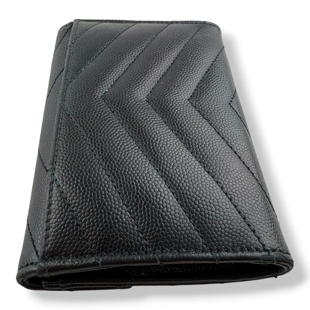 Saint Laurent Small Leather Black Purse - Lux Central