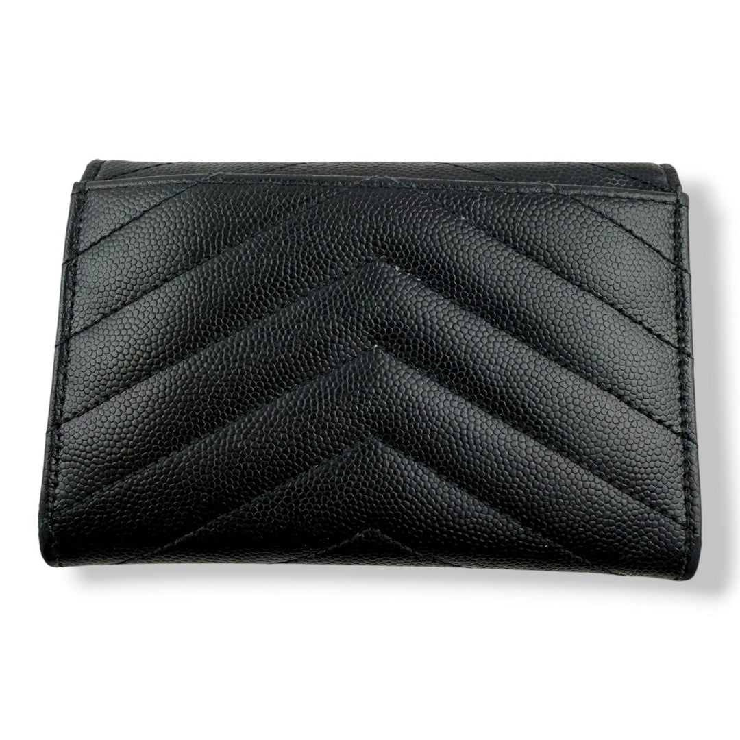 Saint Laurent Small Leather Black Purse - Lux Central