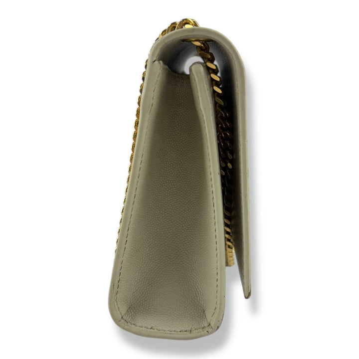 Saint Laurent YSL Beige Medium Kate Leather Handbag - Lux Central