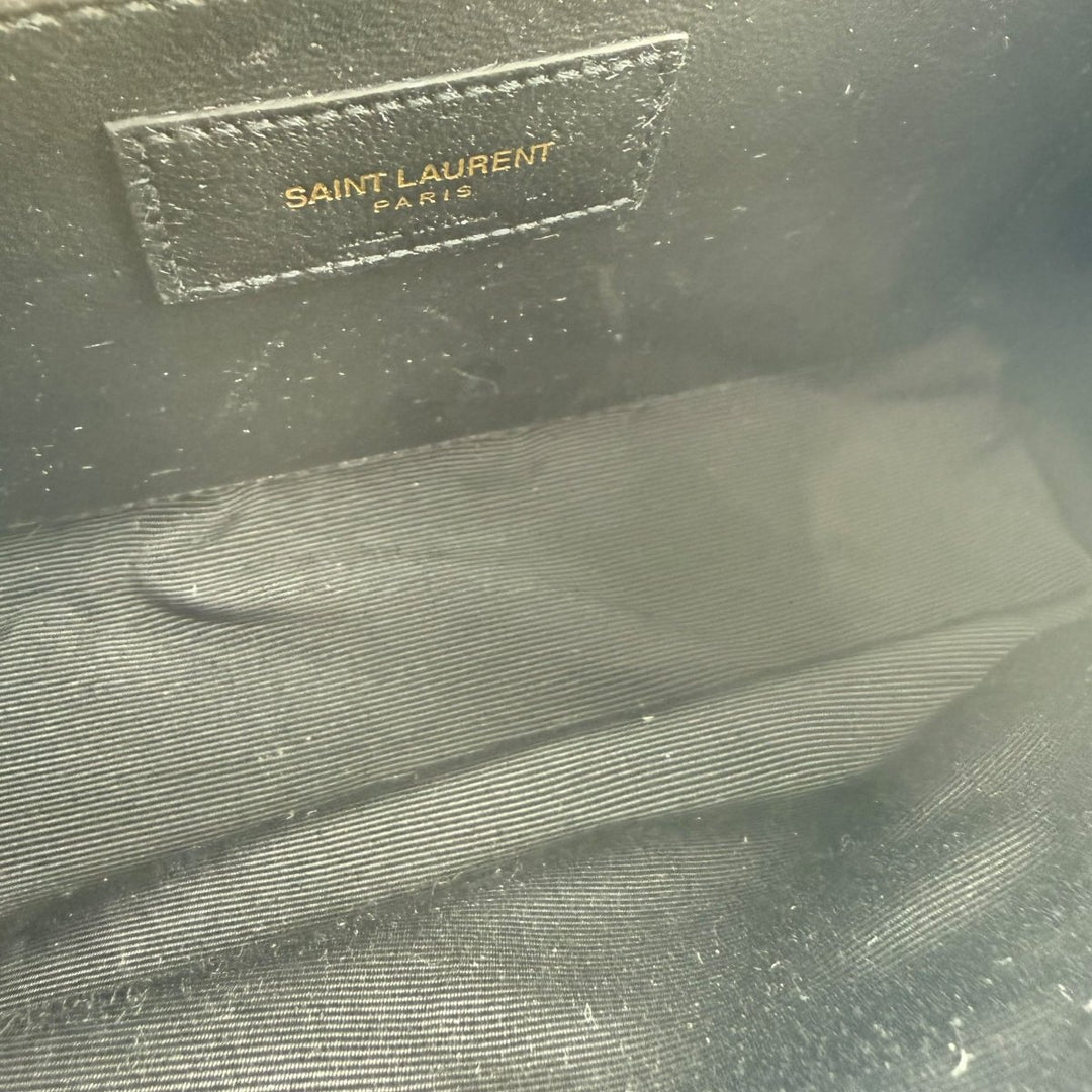 Saint Laurent YSL Beige Medium Kate Leather Handbag - Lux Central