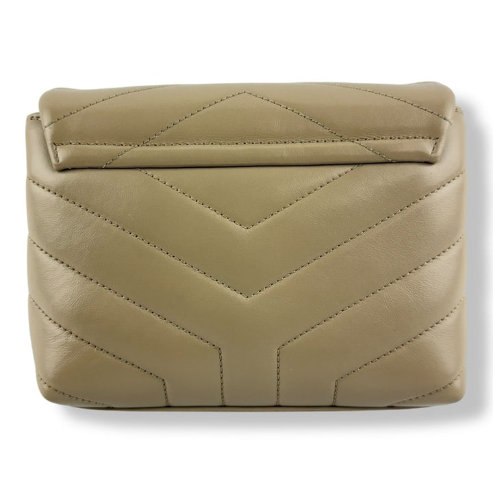 Saint Laurent YSL Beige Toy LouLou Quilted Leather Handbag - Lux Central